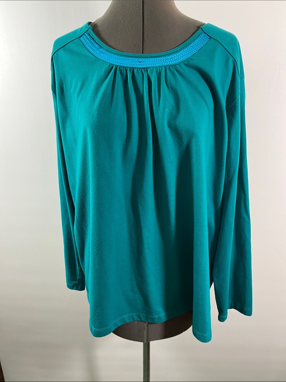 Shenanigans Top Women Size 2X Teal